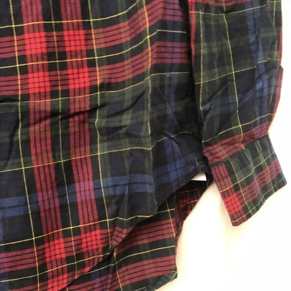Ralph Lauren Boys Madras Plaid (Red, Blue, Green) Long Sleeve Button-Up - Sz L/G - Picture 5 of 15